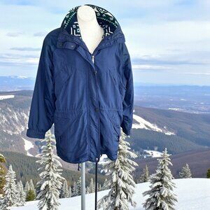 Head Woman's Blue Ski Jacket 3 in 1 Fleece Liner Size Large